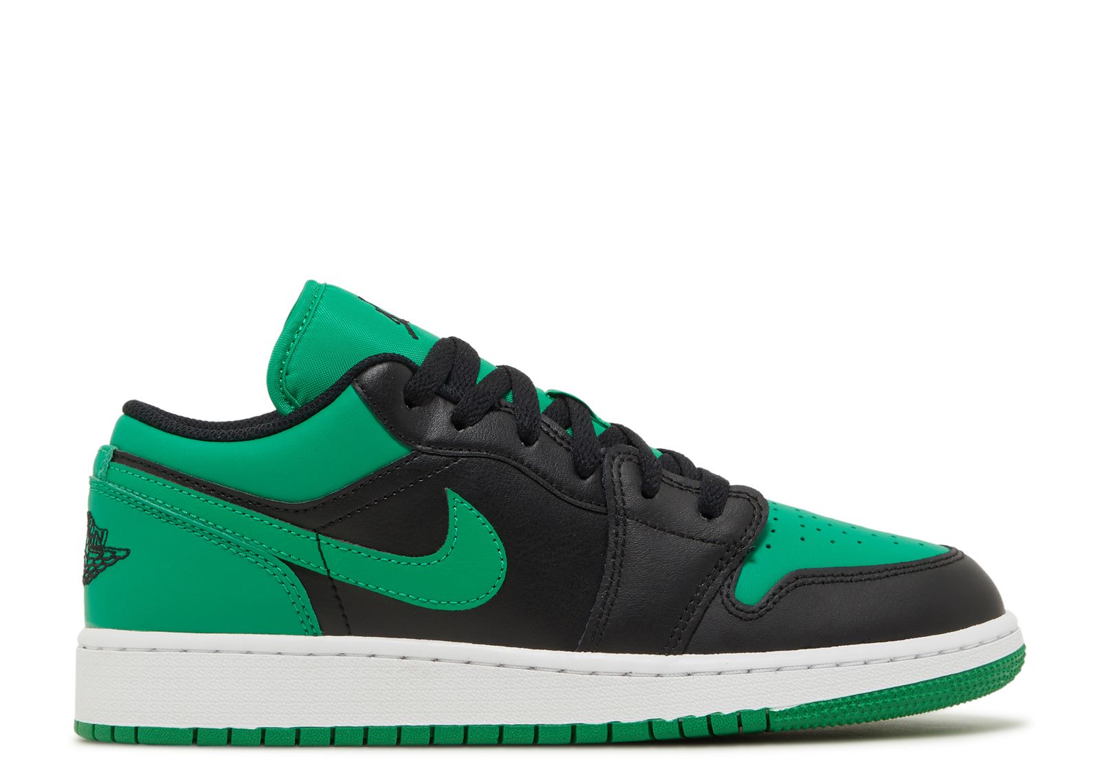 Jordan 1 Low GS 'Black Lucky Green'