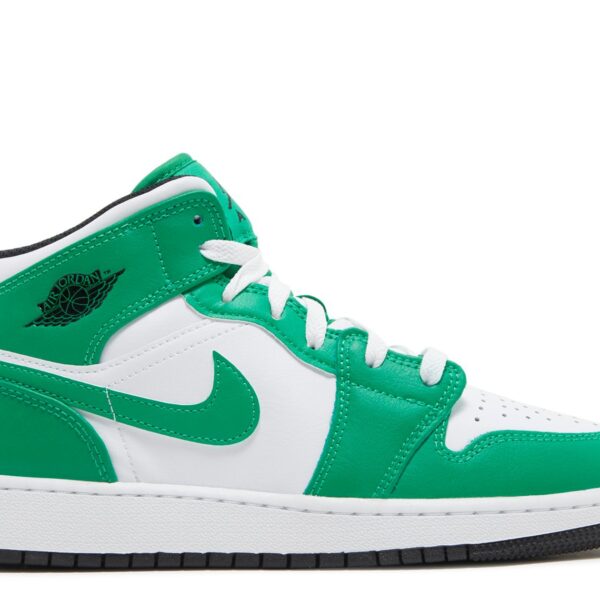 Jordan 1 Mid GS 'Lucky Green'