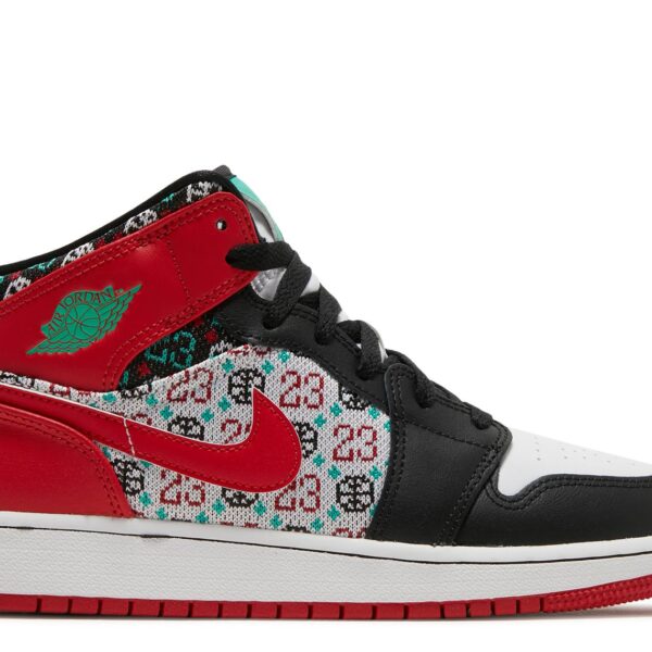 Jordan 1 Mid SE GS 'Ugly Christmas Sweater'