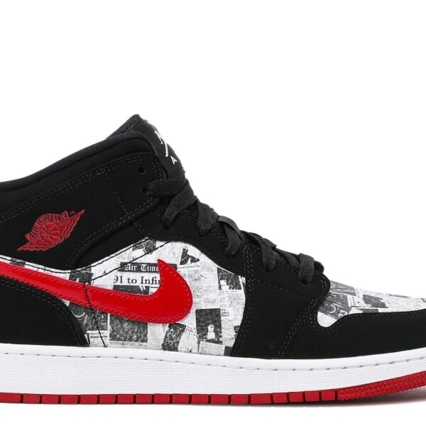 Jordan 1 Mid SE GS 'Newspaper Air Times'