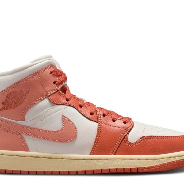 Wmns Jordan 1 Mid 'Sail Madder Root'