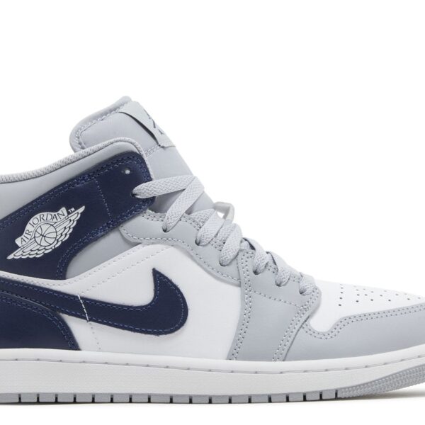 Jordan 1 Mid 'Wolf Grey Midnight Navy'