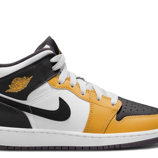 Jordan 1 Mid GS 'Yellow Ochre'