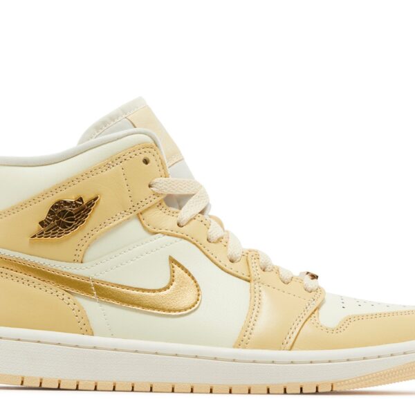 Wmns Jordan 1 Mid 'Pale Vanilla Gold'