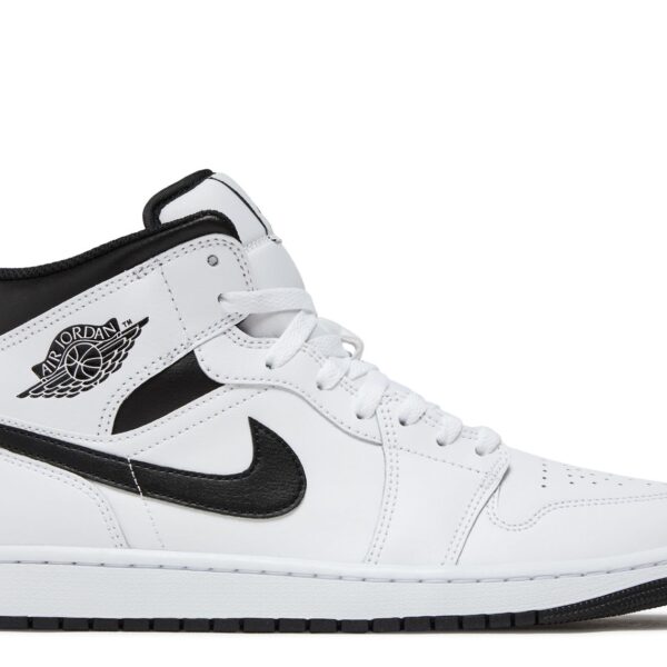 Jordan 1 Mid 'White Black'