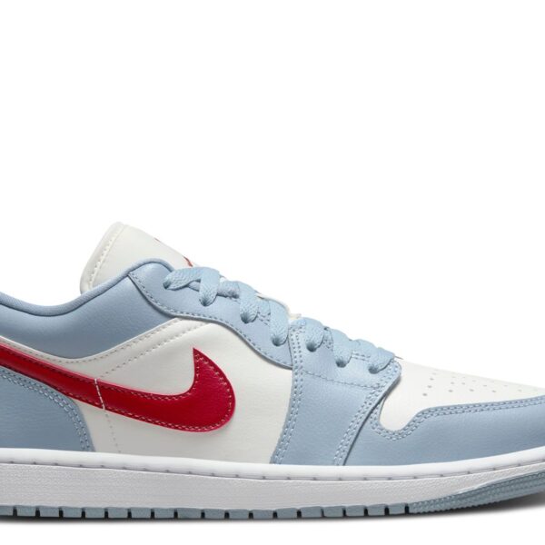 Wmns Jordan 1 Low 'Blue Whisper Dune Red'