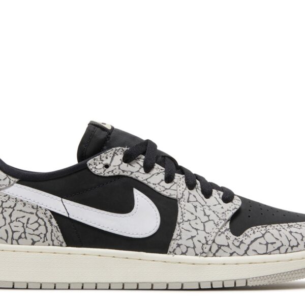 Jordan 1 Retro Low OG GS 'Black Cement'