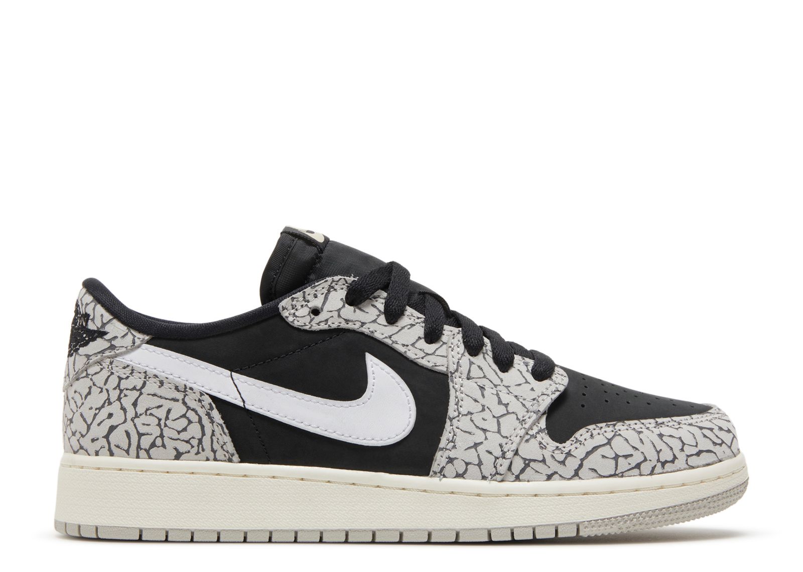 Jordan 1 Retro Low OG GS 'Black Cement'