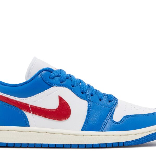 Wmns Jordan 1 Low 'Sport Blue Gym Red'