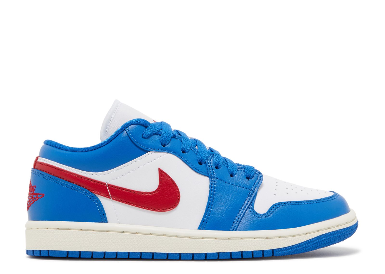 Wmns Jordan 1 Low 'Sport Blue Gym Red'