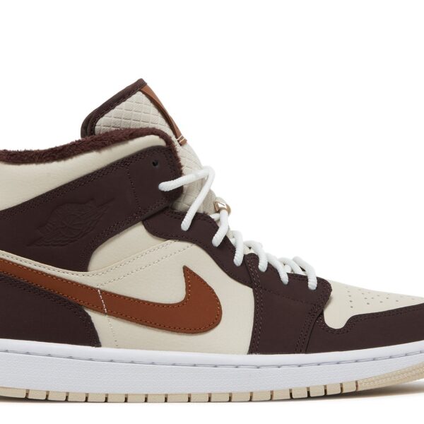 Wmns Jordan 1 Mid SE 'Cream Dark Chocolate'