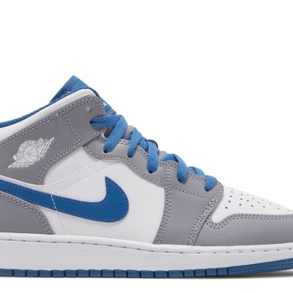 Jordan 1 Mid GS 'Cement True Blue'