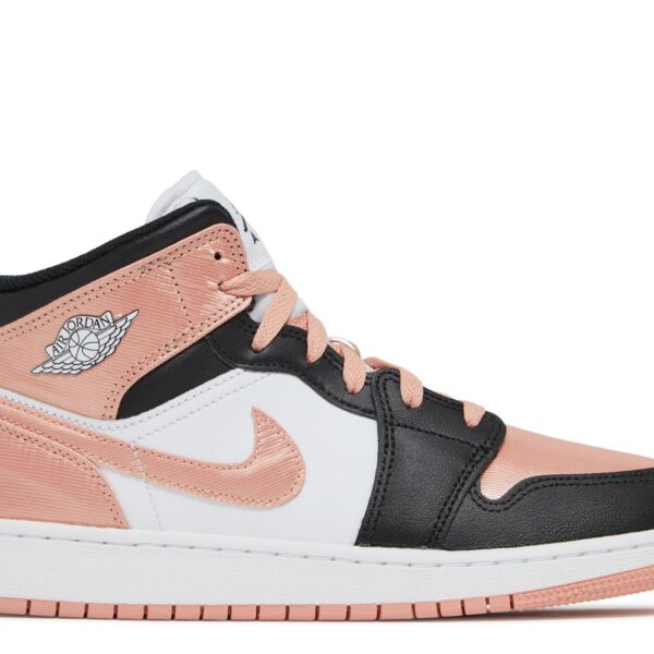 Jordan 1 Mid GS 'White Light Madder Root'