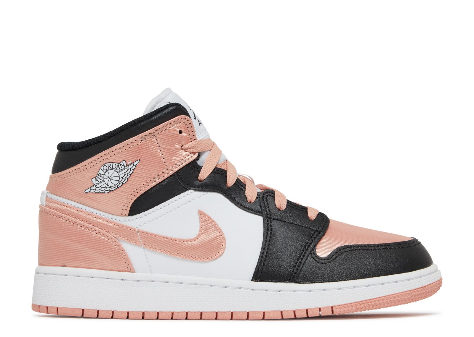 Jordan 1 Mid GS 'White Light Madder Root'