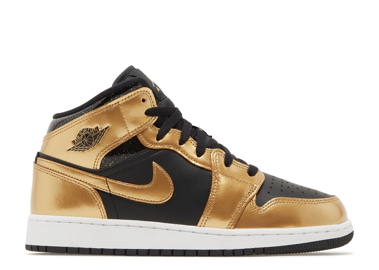 Jordan 1 Mid SE GS 'Metallic Gold Black'