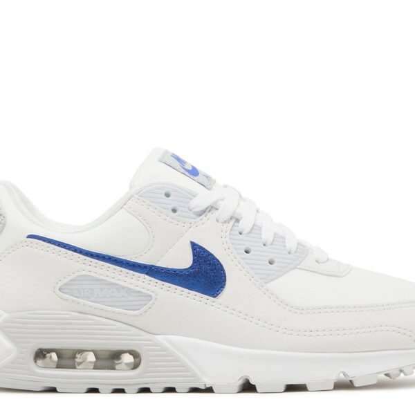 Wmns Air Max 90 'White Metallic Blue'