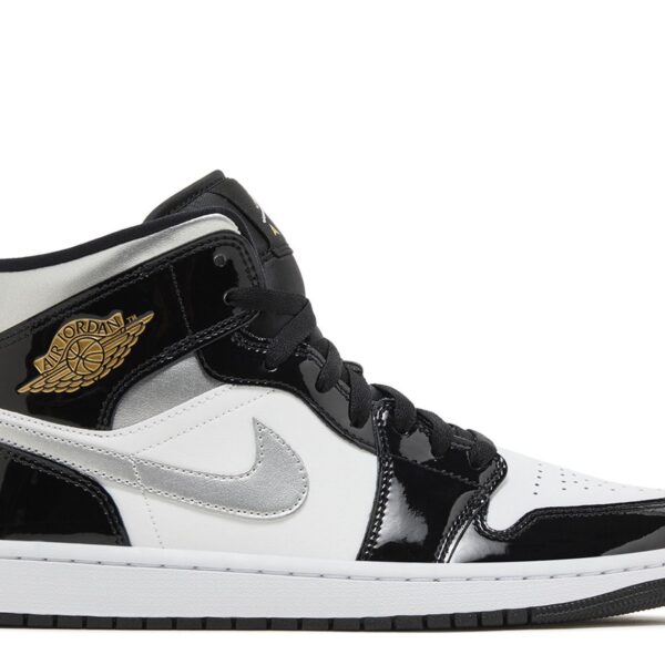 Jordan 1 Mid SE 'Black White Metallic Silver'