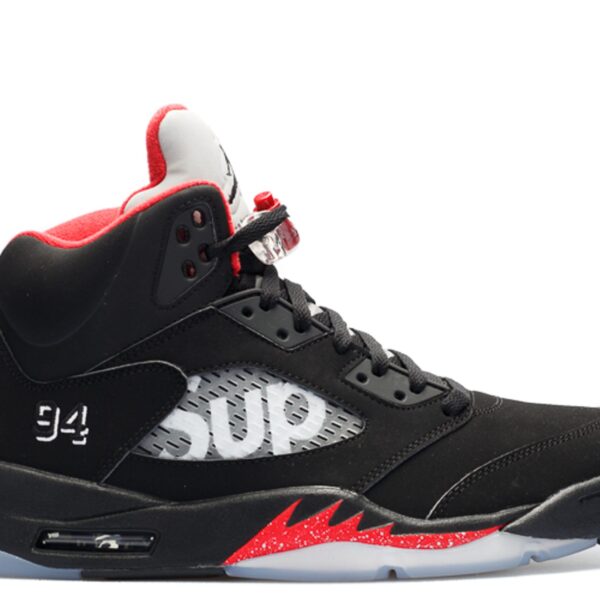 Supreme x Jordan 5 Retro 'Black'