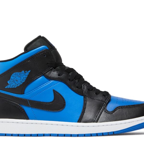 Jordan 1 Mid 'Black Royal Blue'