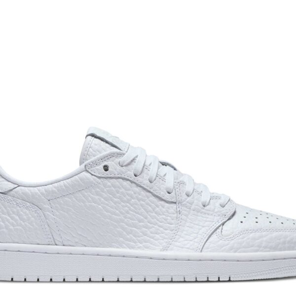Jordan 1 Retro Low Swooshless 'Triple White' 2025