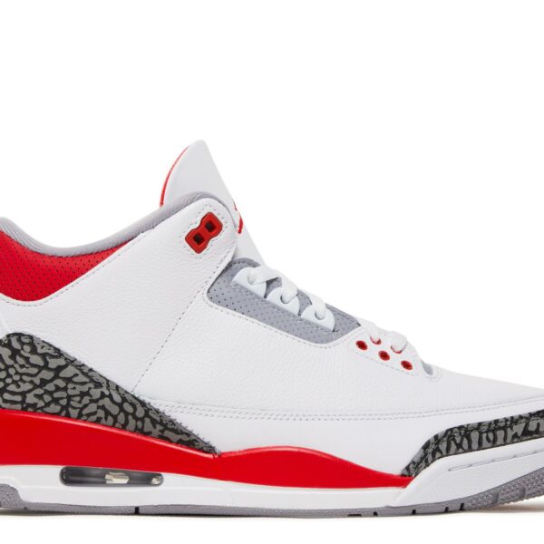 Jordan 3 Retro 'Fire Red' 2022