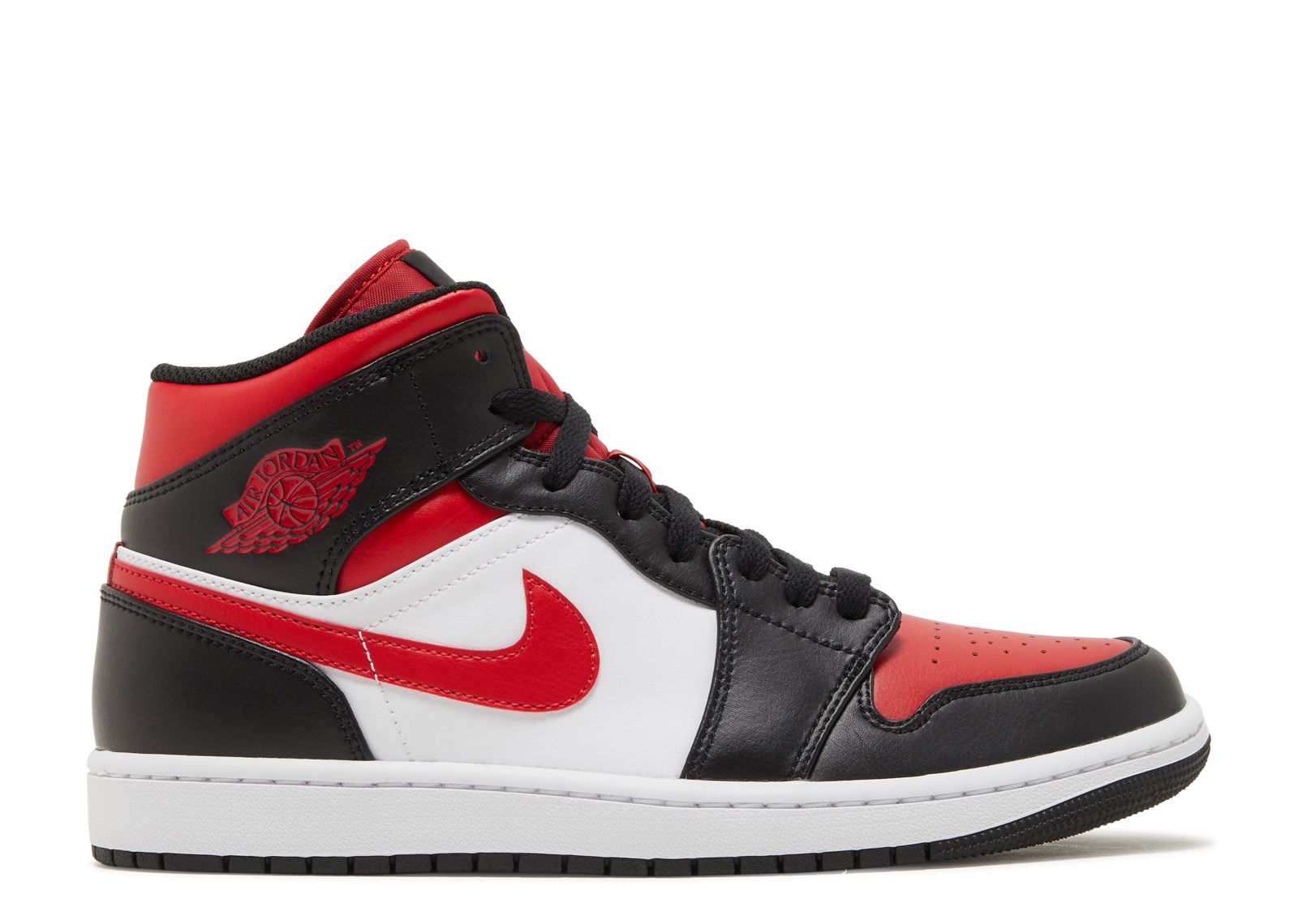 Jordan 1 Mid 'Bred Toe'