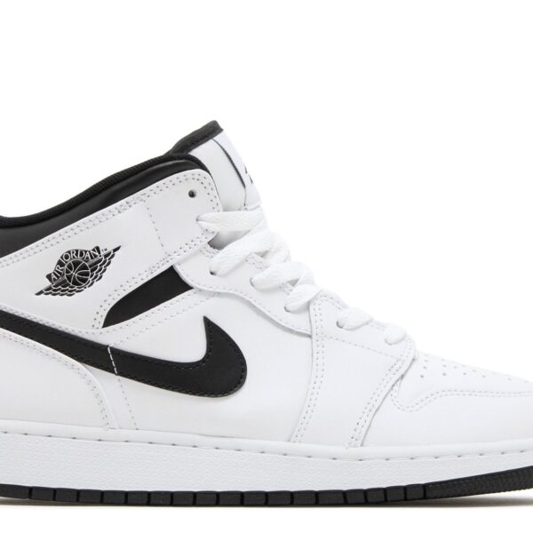 Jordan 1 Mid GS 'White Black'