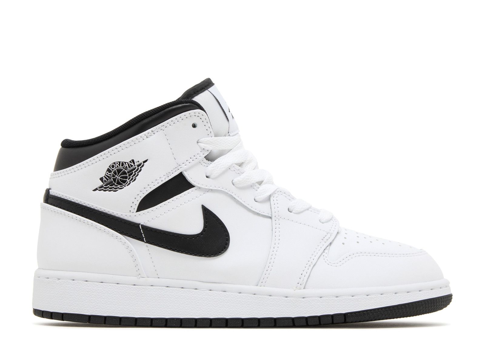 Jordan 1 Mid GS 'White Black'