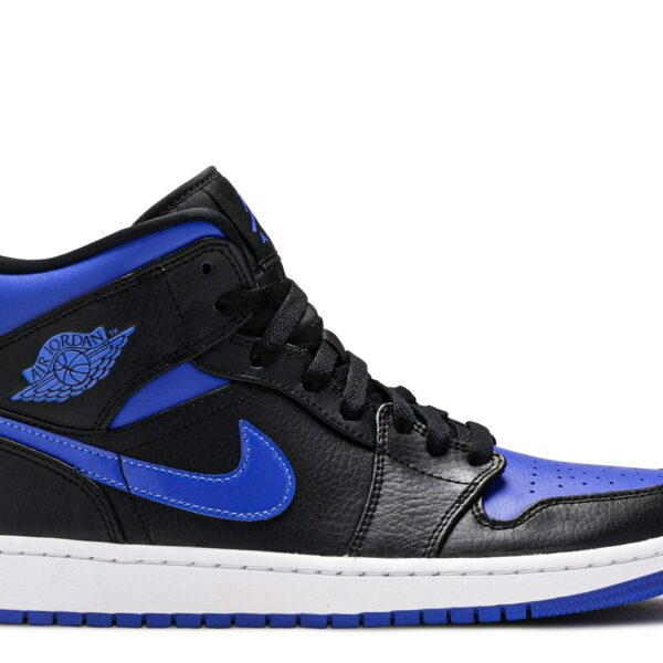 Jordan 1 Mid 'Black Hyper Royal'