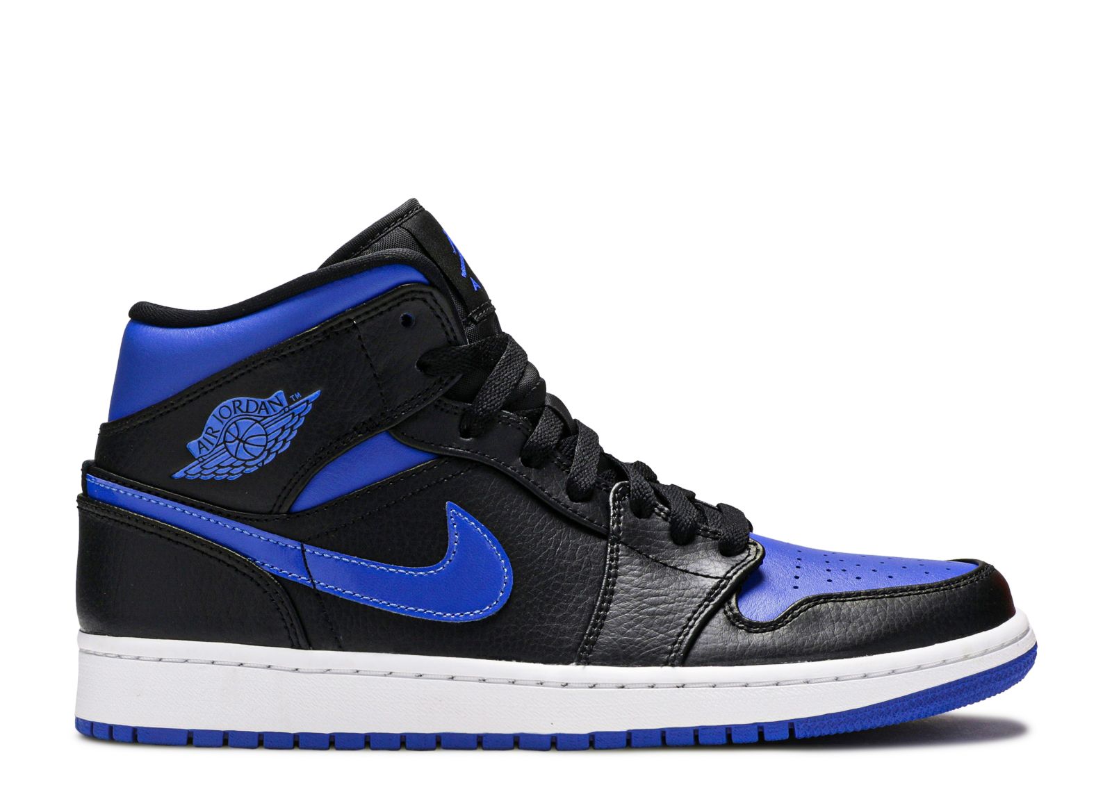 Jordan 1 Mid 'Black Hyper Royal'