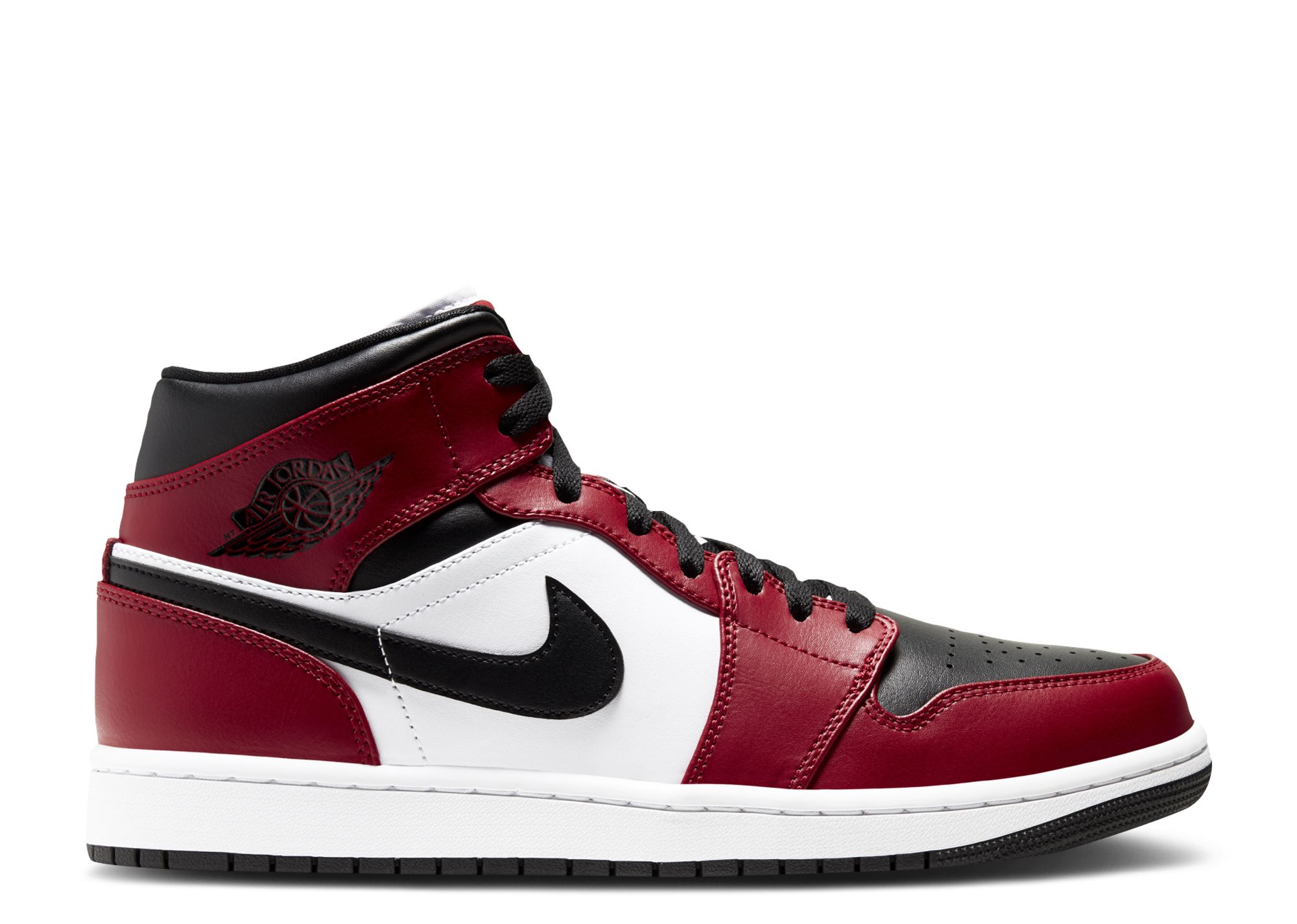 Jordan 1 Mid 'Chicago Black Toe'
