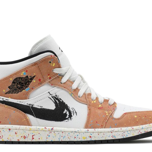 Jordan 1 Mid SE 'Brushstroke Paint Splatter'