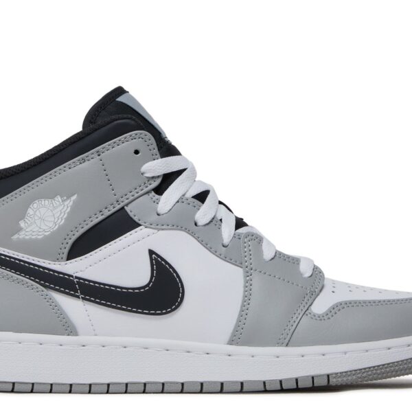 Jordan 1 Mid GS 'Light Smoke Grey'