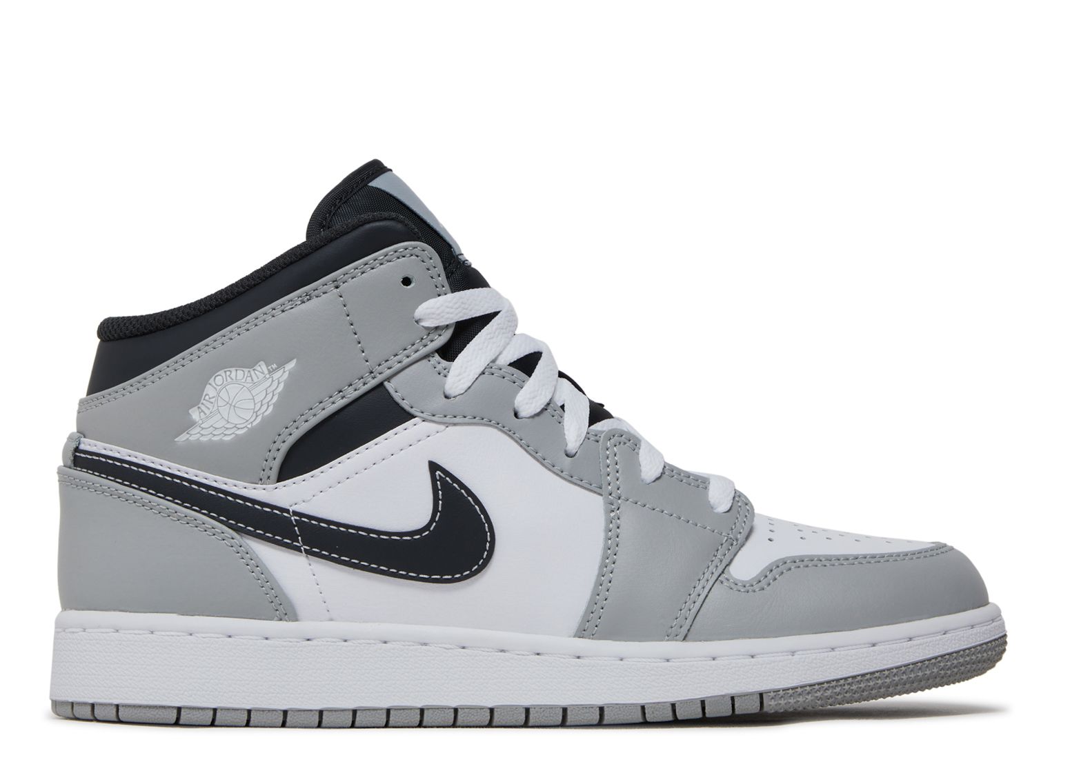 Jordan 1 Mid GS 'Light Smoke Grey'