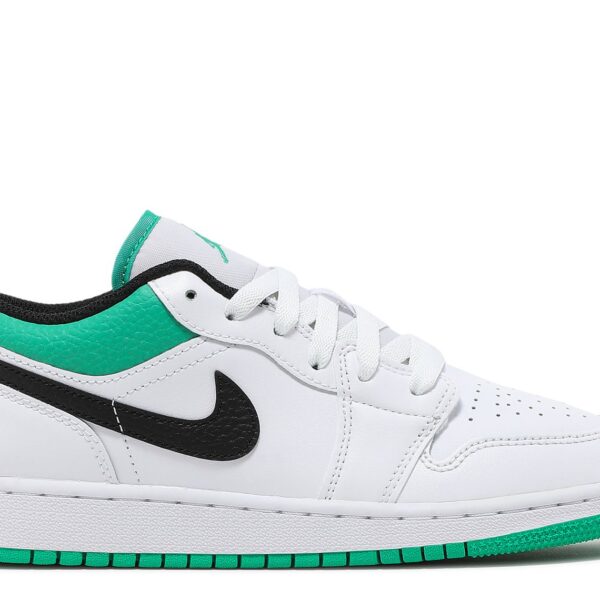 Jordan 1 Low GS 'White Lucky Green'