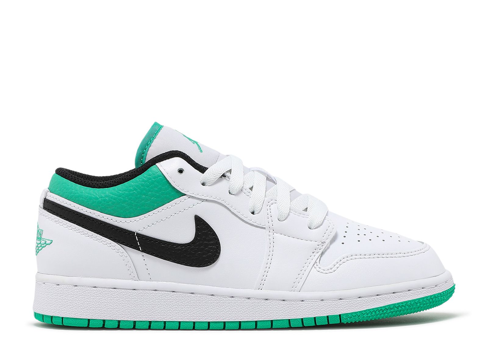 Jordan 1 Low GS 'White Lucky Green'