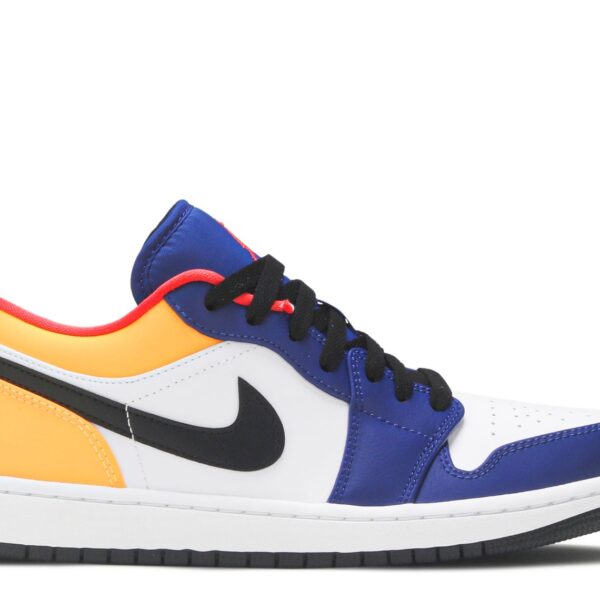 Jordan 1 Low 'White Deep Royal Blue'