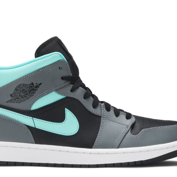 Jordan 1 Mid 'Grey Aqua'