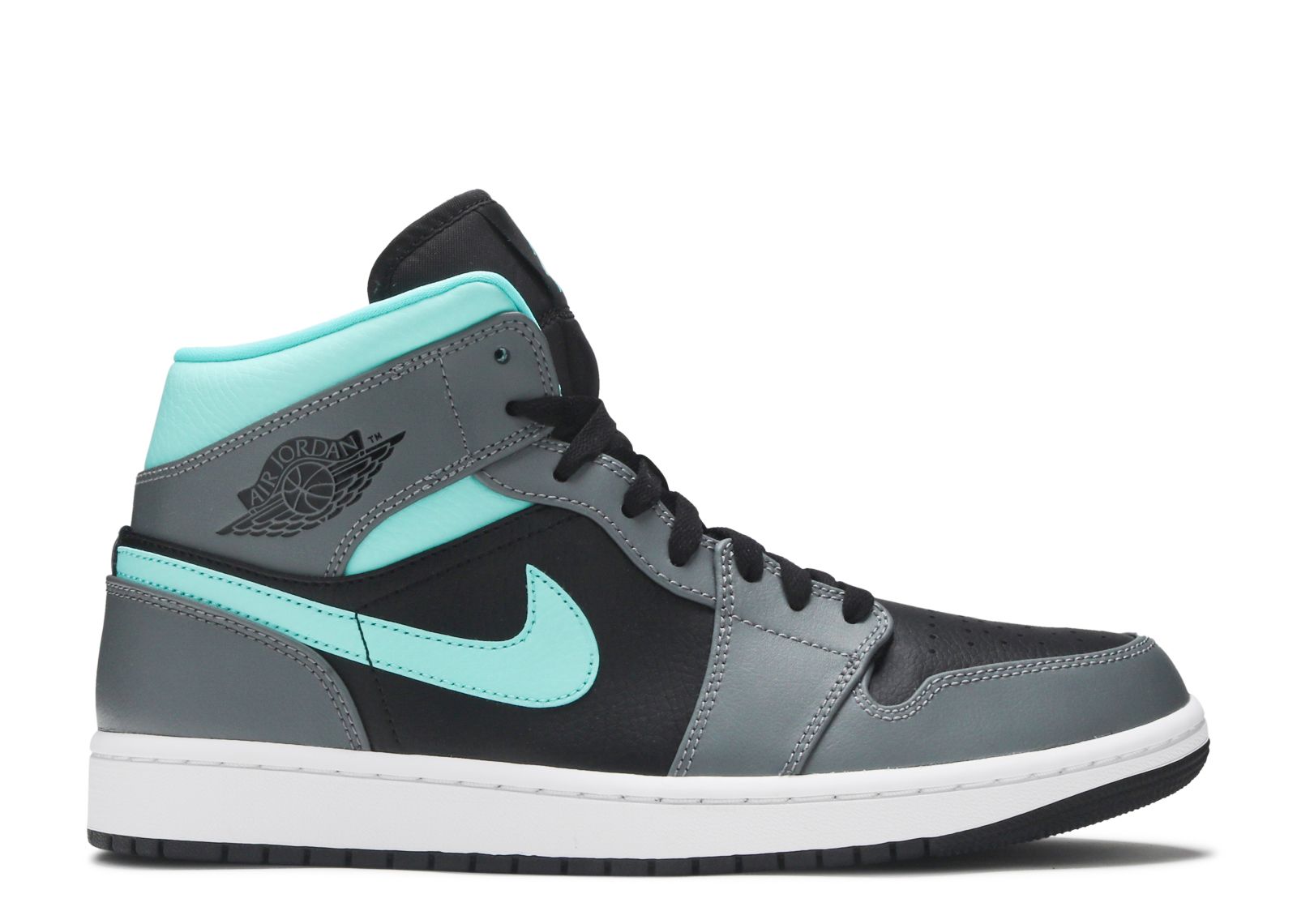 Jordan 1 Mid 'Grey Aqua'