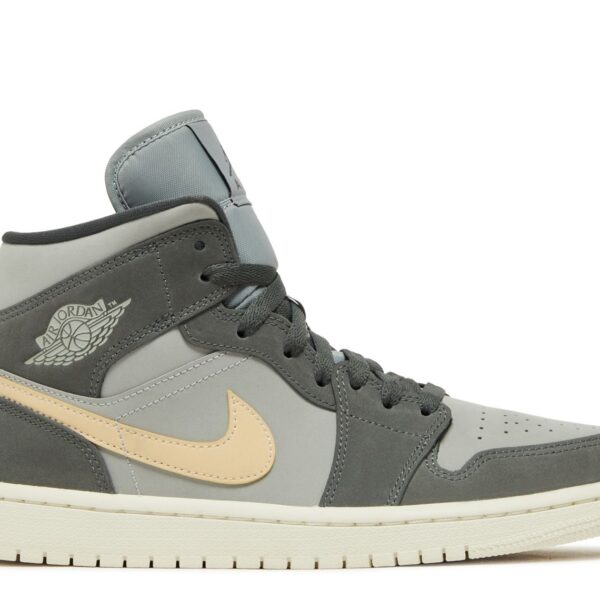 Wmns Jordan 1 Mid 'Iron Grey Onyx'