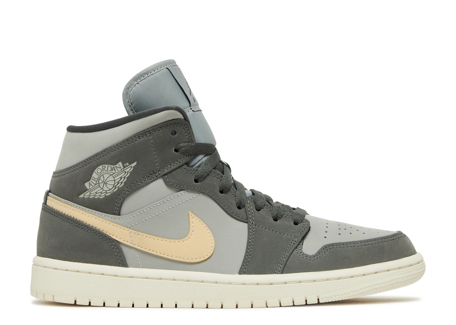 Wmns Jordan 1 Mid 'Iron Grey Onyx'