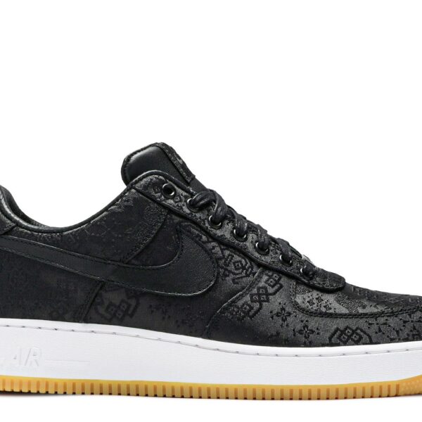 Fragment Design x CLOT x Air Force 1 'Black Silk'