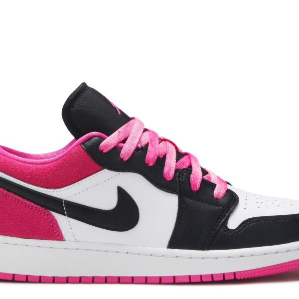 Jordan 1 Low SE GS 'Black Active Fuchsia'