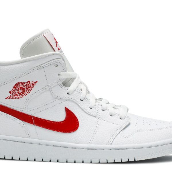 Wmns Jordan 1 Mid 'White University Red'