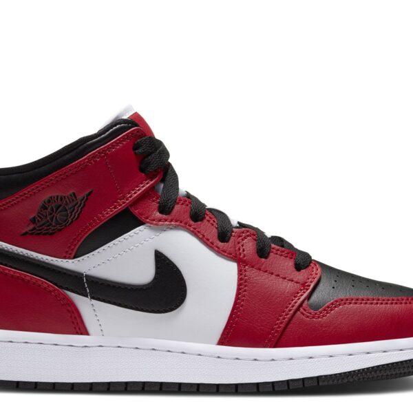 Jordan 1 Mid GS 'Chicago Black Toe'