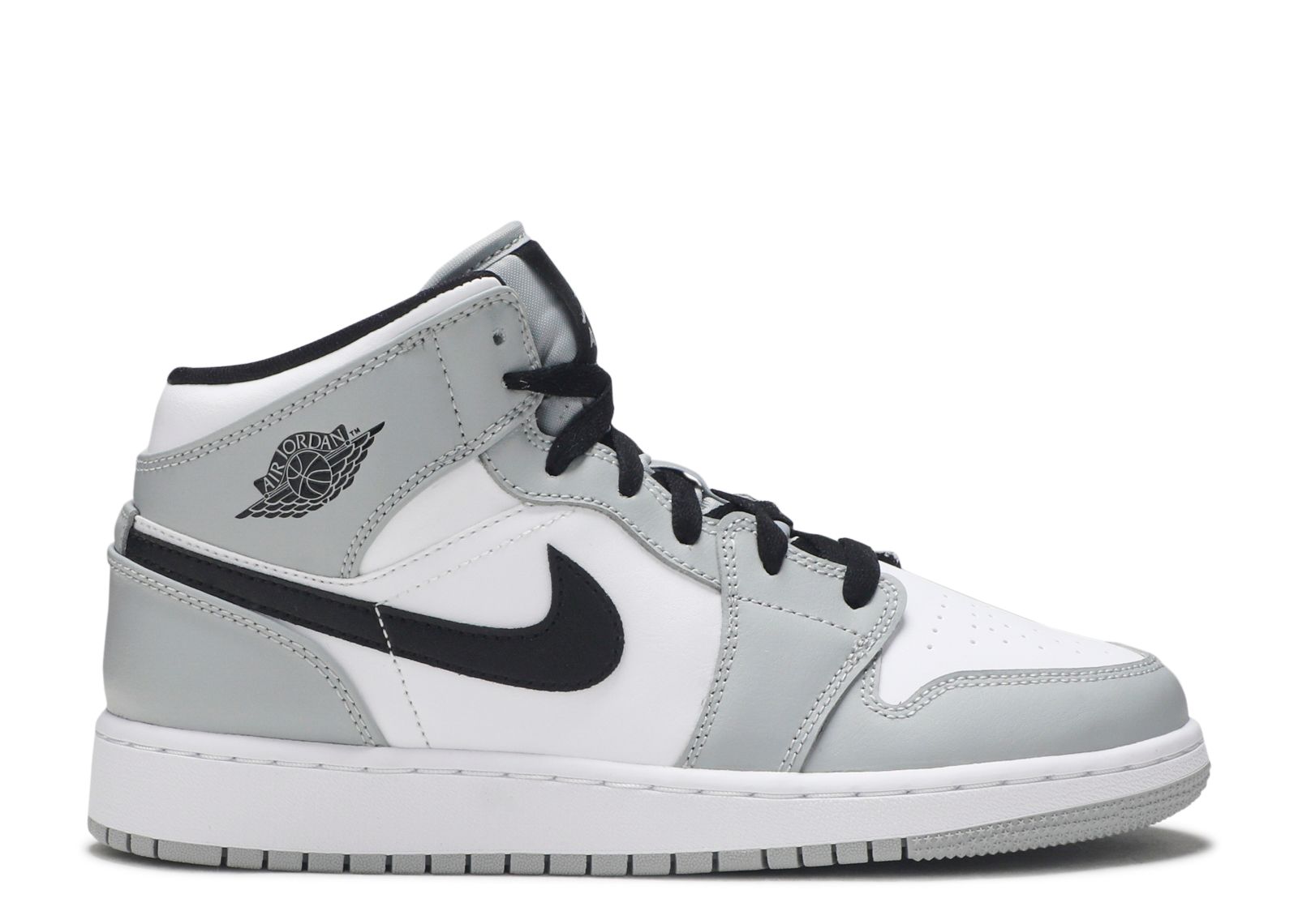 Jordan 1 Mid GS 'Light Smoke Grey'