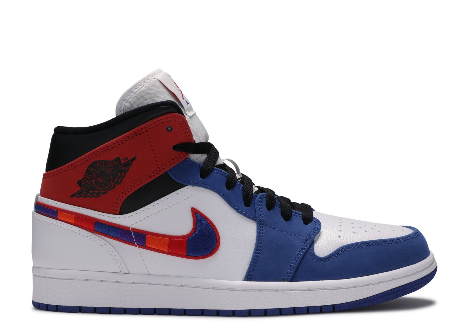 Jordan 1 Mid 'Multicolored Swoosh'