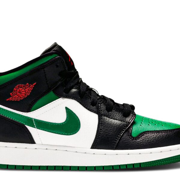 Jordan 1 Mid GS 'Black Pine Green'