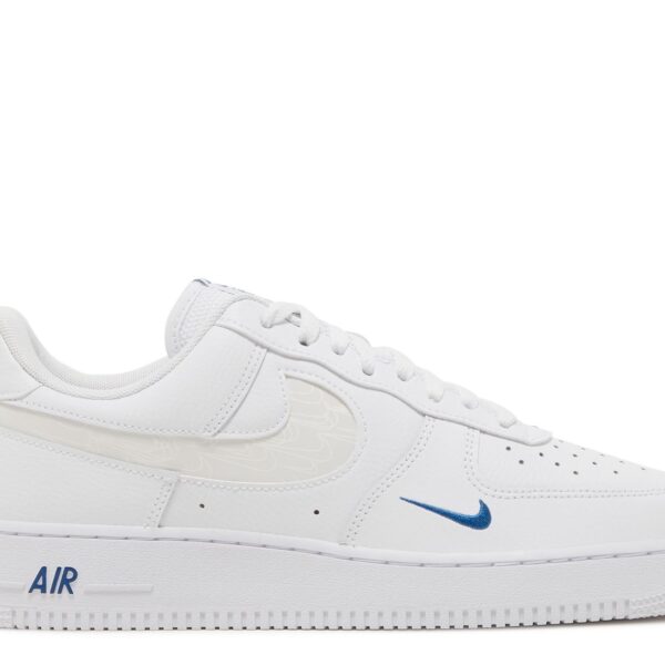 Air Force 1 '07 LV8 'Reflective Swoosh - White Dark Marina Blue'