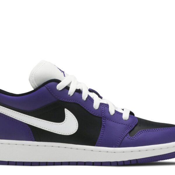 Jordan 1 Low GS 'Black Court Purple'
